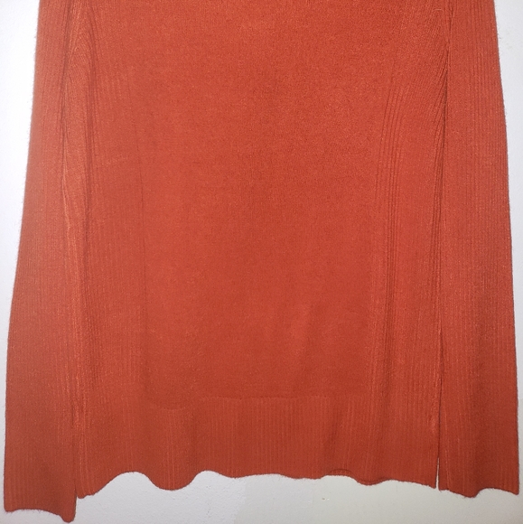 Pumpkin colored Carol Rose sweater - Picture 2 of 4